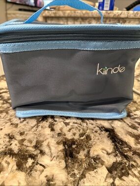 Kiinde Breast Milk Cooler For Storage Bag & Ice Packs Breastfeeding Working Gray